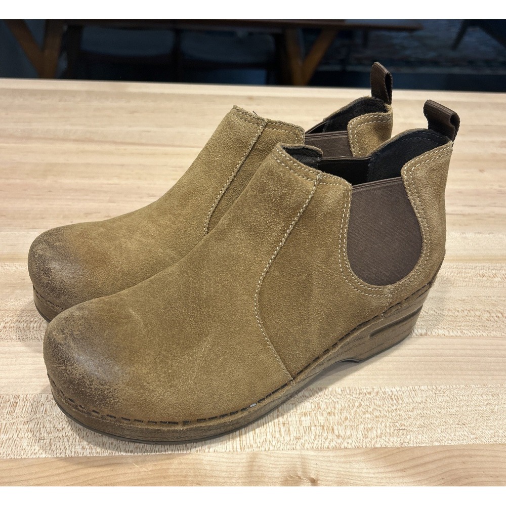 Dansko Frankie Chelsea Boots, Honey-Brown Suede EU 39 US 8.5-9